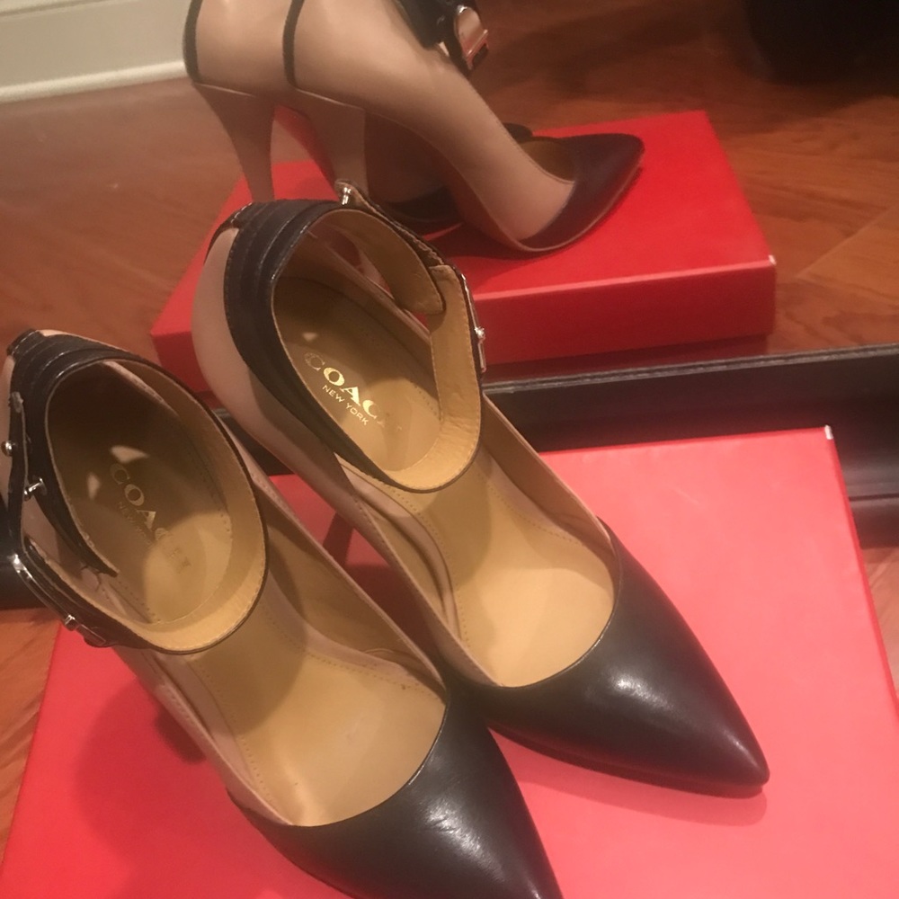 Coach color block shoes